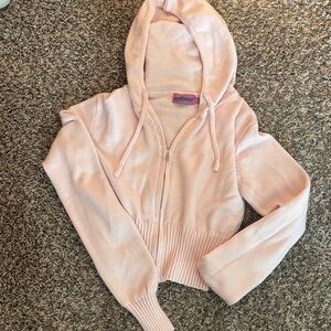 Edikted Light Pink Hooded Sweater